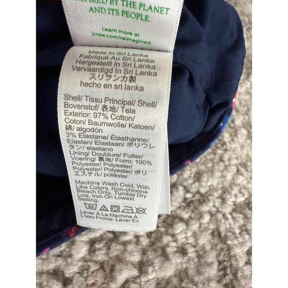 J Crew Size 2 Floral Print Knee Length Pencil Skirt Multi Colored Zip Casual - Picture 6 of 7